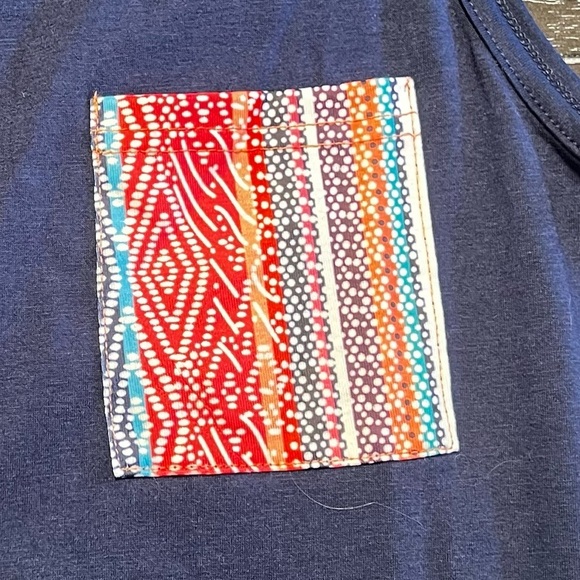 SHEIN Emery Rose geo pocket pattern large tank top - Picture 7 of 8